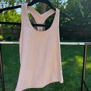 Light purplish/gray lululemon tank top